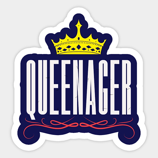 Queenager Sticker by Tecnofa